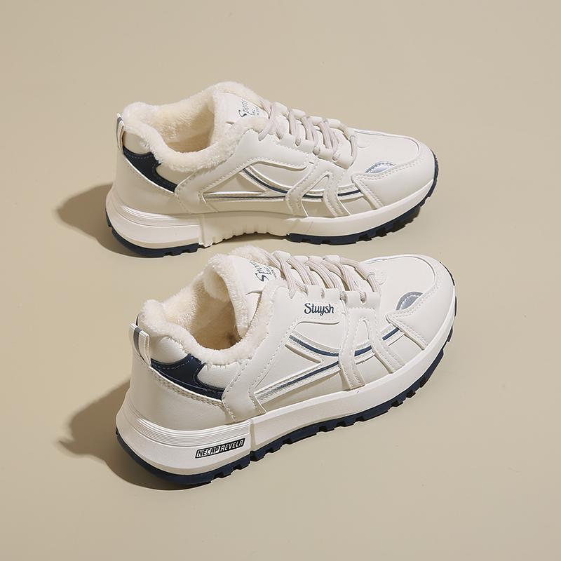 New Winter Velvet Warm Two Cotton Shoes Forrest Gump Dad Sneakers