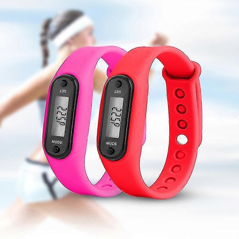 Step Count Activity Tracker Fitness Sport Watch Wrist Pedometer LCD Adult Kid - YYA