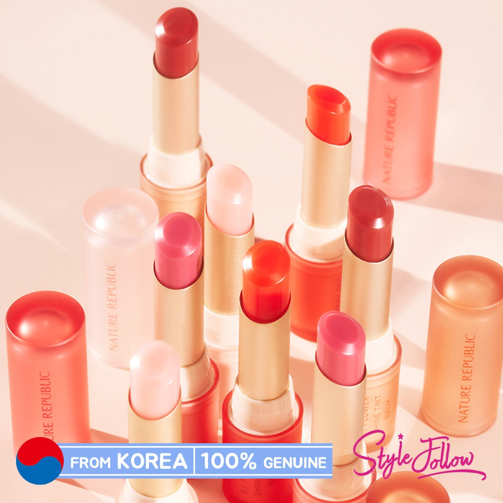 

[NATURE REPUBLIC] By Flower Shine Тинт-бальзам 3,3 г #01 Pure Pink