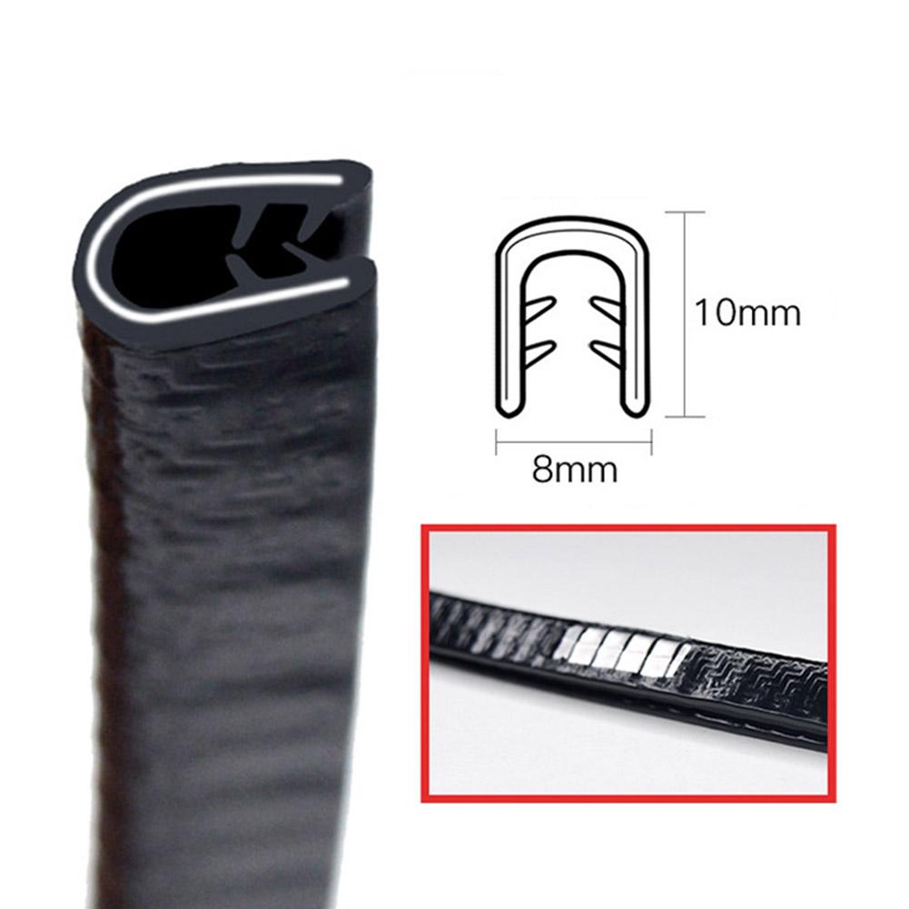 5M/10M Car Door Anti Collision Strip With Steel Disc Bumper Trim Edge Scratch Protector Strip Sealing Guard Styling Car