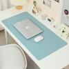 Simple Eye Protection Thickened Locking Edge Mouse Pad Large High-end Dirt-resistant Office Desk Pad Solid Color Waterproof Computer Mat