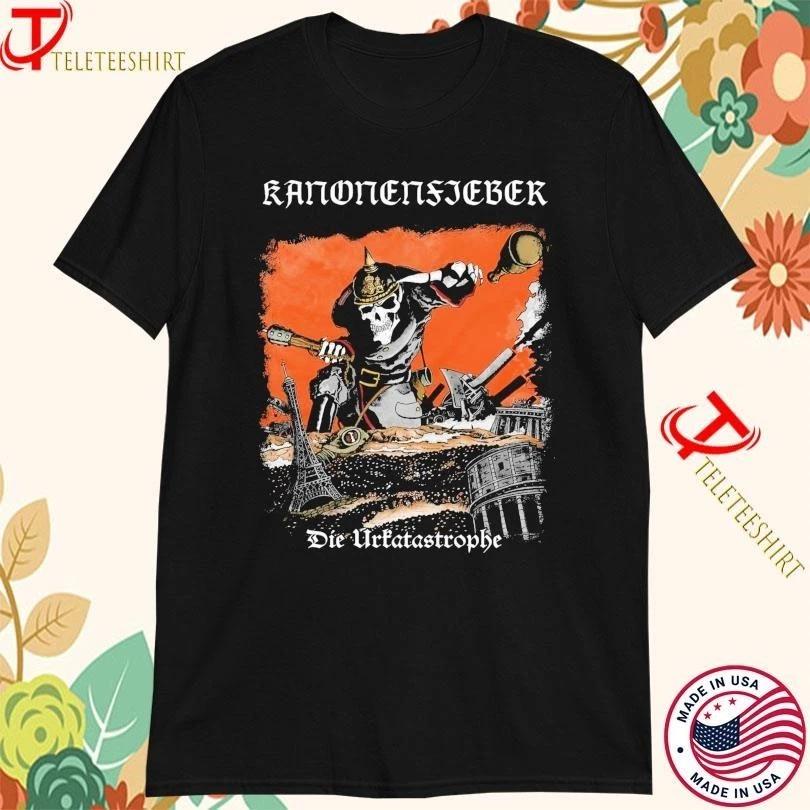 Kanonenfieber The Original Catastrophe Black Cotton Shirt Full Size S5xl Cl12 S