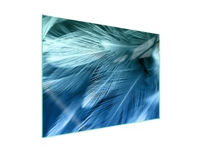 Glass Stove Protection Plate 70x52 Feather