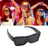 Okulary LED Czerwone Dynamiczne Sterowanie Aplikacją Ładowanie USB Inteligentne Świecące Okulary na Imprezę Klub Nocny Festiwale Rave