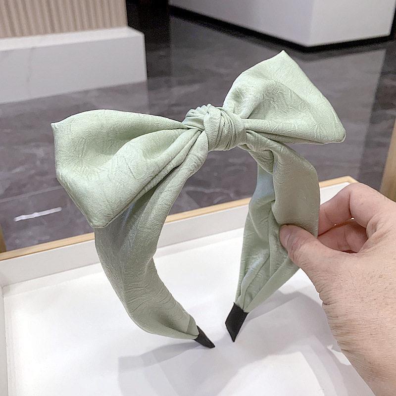 

Korean Princess Style Wide Brim Bow Headband: Elegant, Sweet Hair Accessory