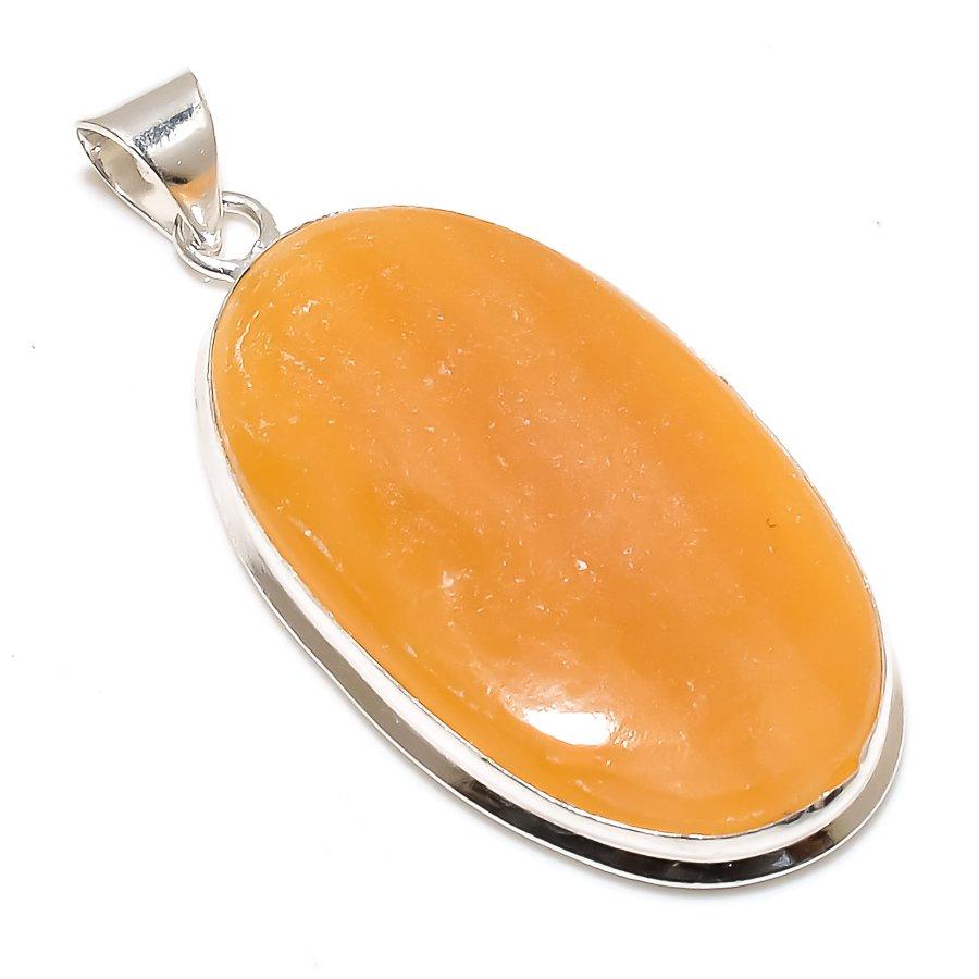 Septerian Noodal Gemstone 925 Solid Sterling Silver Jewelry Pendant 2.44" SU-10243