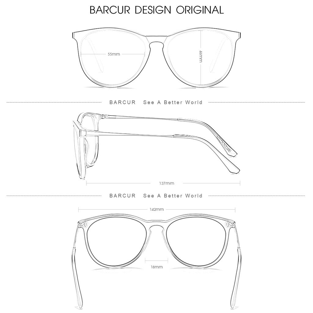 BARCUR Classic Polarized Sunglasses For Both Men Women Essential For Outdoor Driving Business Leisure Sunglasses
