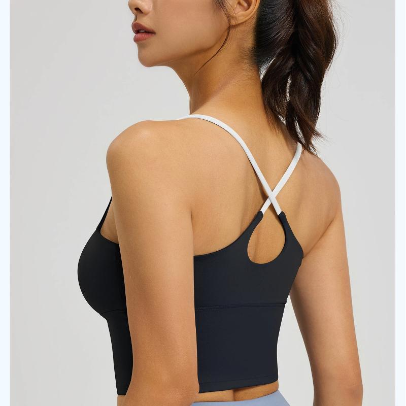 Breathable Sports Bra Shockproof Crop Top Anti-sweat Fitness Top Women Seamless Yoga Bra Sport Vest Gym Workout Top