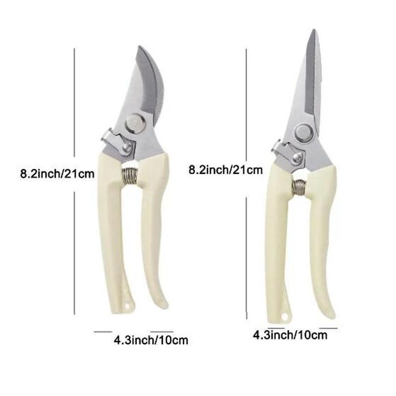 Stainless Steel Scissors for Flower Cutting Arrangement Pruning Fruit Tree Garden Branch Cutting Household Grafting Tools Set