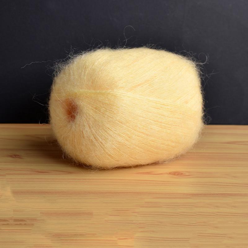 Mohair Fine Wool Yarn Knitting Sewing Thread Soft Skin-friendly Crochet for Sweater Scarf Shawl