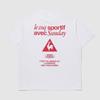 LECOQ Wave Sunday Graphic Short Sleeve Tee - White (Qq223Srs61) (Type A)