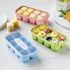 8-Cell Silicone Ice Cube Tray with Lid for Homemade Fruit Ice Cubes