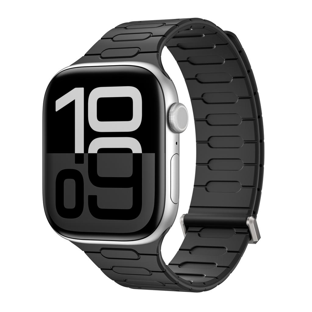 Soft Silicone Magnetic Band for Apple Watch Ultra 2 49mm 46mm 45mm 44mm Loop Strap For Iwatch Series 10 9 8 7 SE 6 5 4 Bracelet