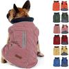 1PCS Winter Dog Jacket Coat Warm Vest with Reflective Stripes and Harness Leash Hole Outfit Clothes