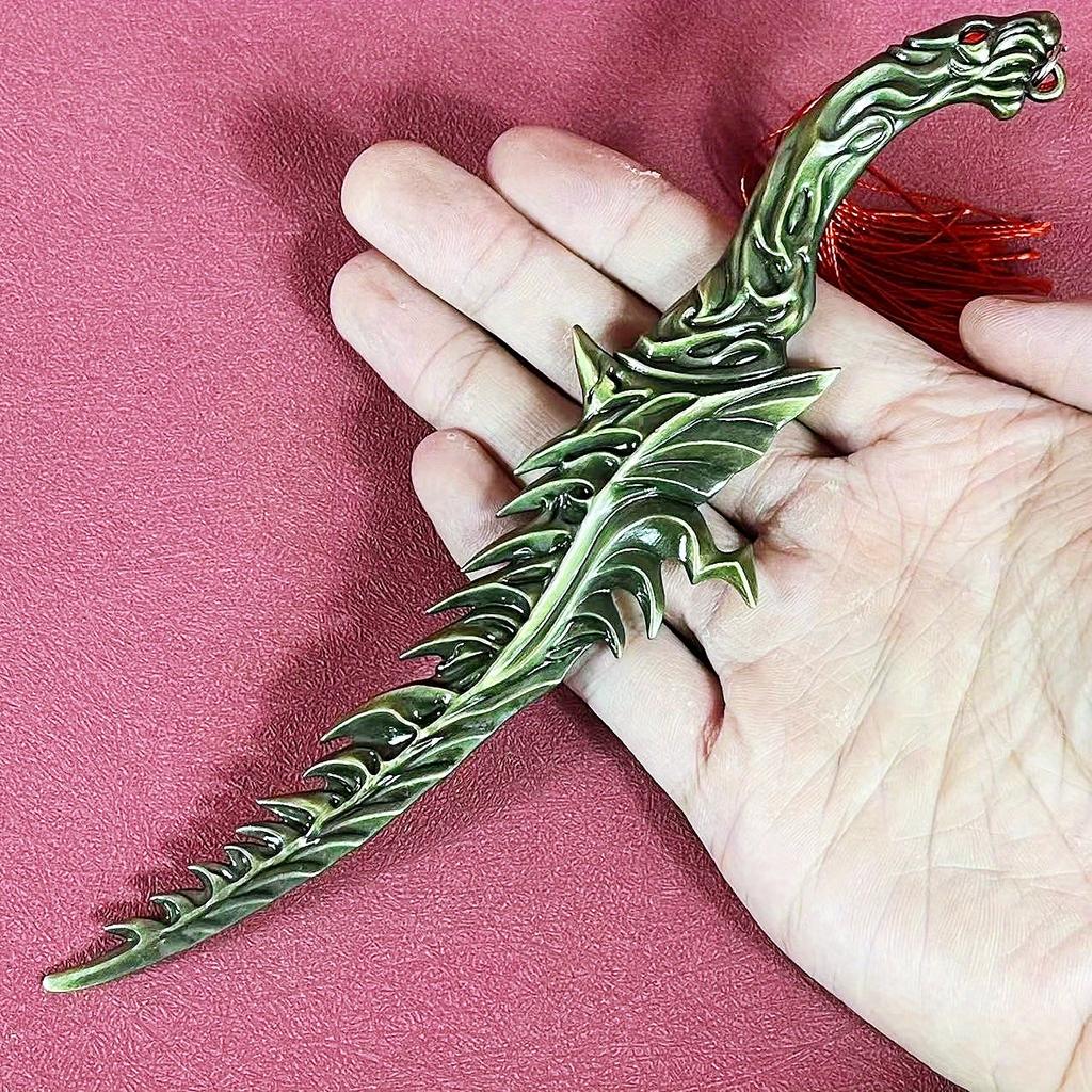 8.6inch Anime Elden Katana Metal Damascus Steel Sword Ninja Knife Elden Real Size Japanese Katana Original Samurai Sabre Toy