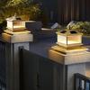 New Chinese Style Solar Powered All-Copper Pillar Lamp
