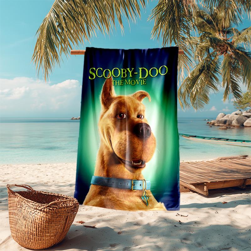 Halloween fantasy comedy adventure cartoon movie Scooby-Doo towel outdoor camping vacation swimming beach towel outdoor absorbent bath towel Y16