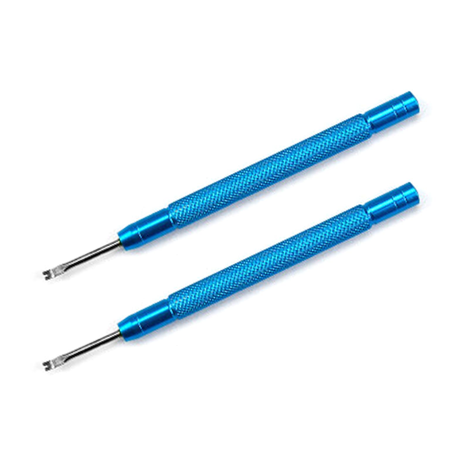 

2 шт. металлических инструментов для снятия стрелок часов с плоским лезвием для профессиональных и любительских часовщиков синий