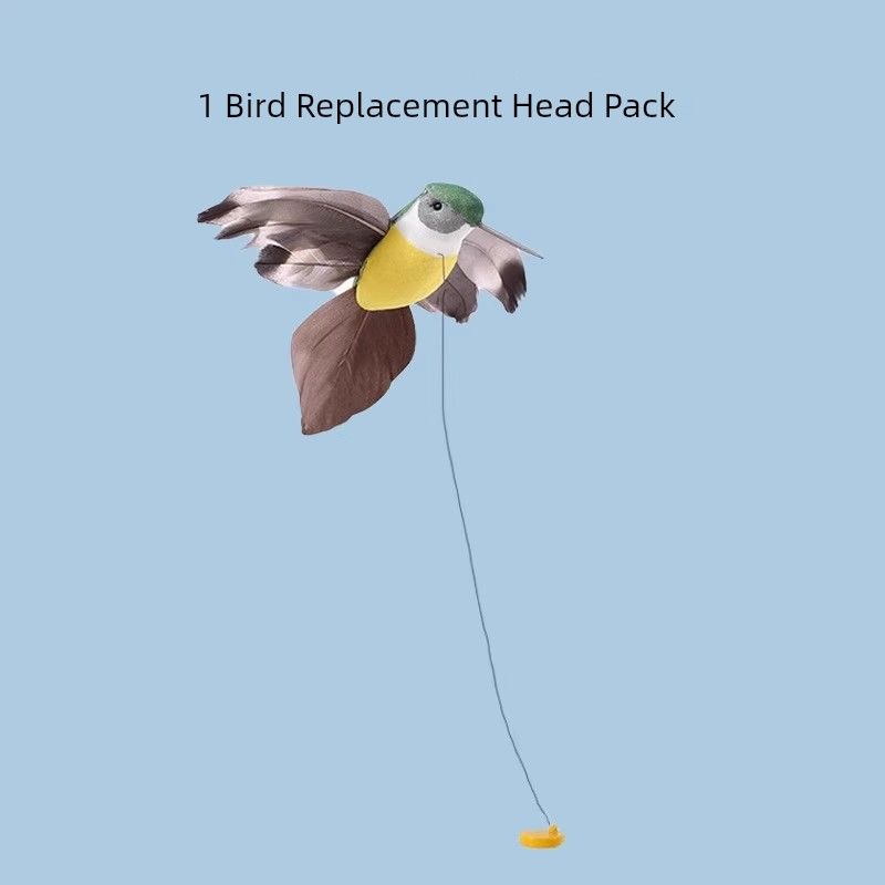 

Игрушка для кошки Умная электрическая Бабочка Птица Вращающаяся Дразнилка для кошки Киска Саморазвлечение Снятие скуки Удобный гаджет Товары для питомцев Bird replacement head [color random hair]]