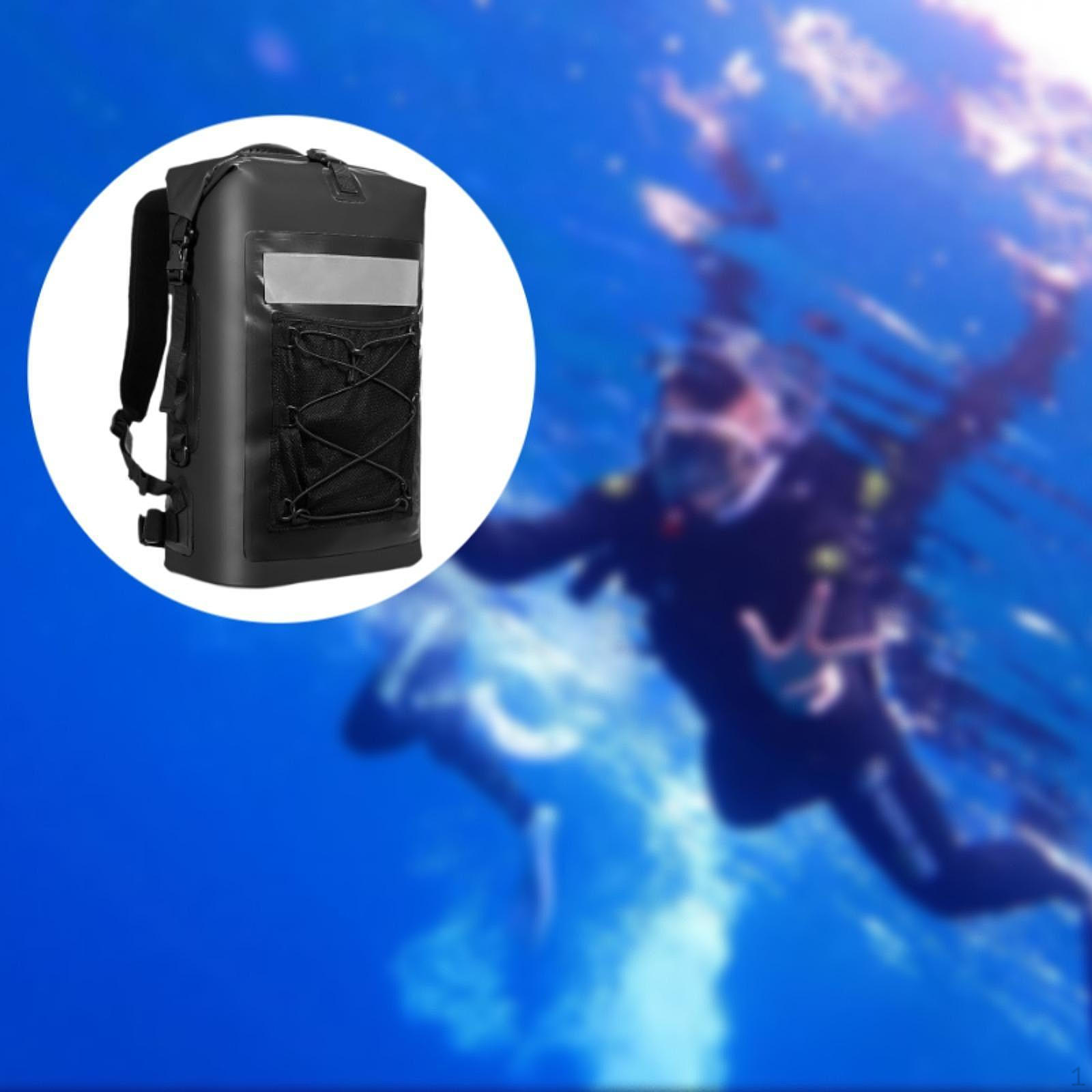 

Водонепроницаемая сумка объемом 35 л для приключений на свежем воздухе и водных видов спорта чёрный