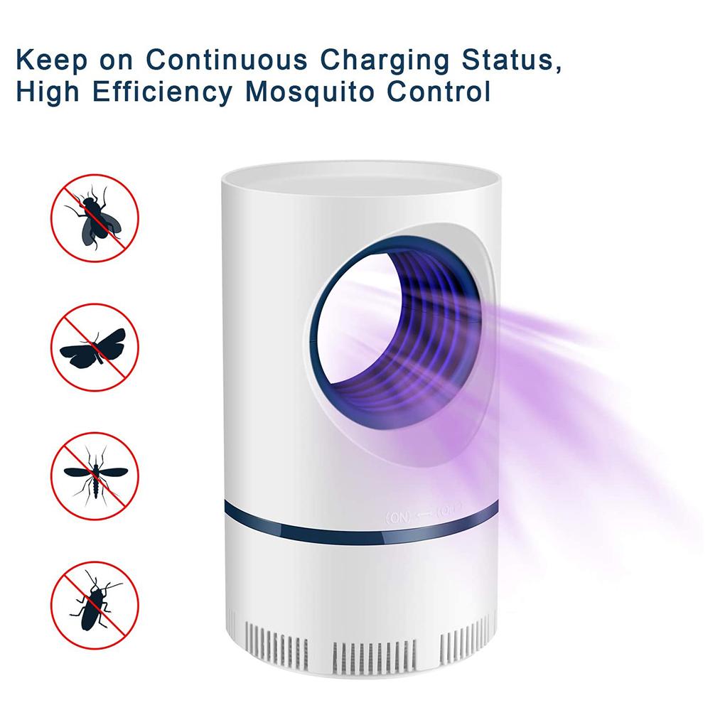 Electric Pest Lamp Flying Bug Insect LED Light Portable Living Room Office Indoor Outdoor Low Noise Repeller Accessories