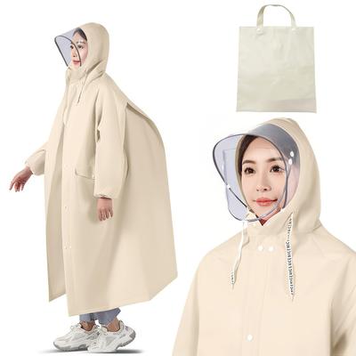 Raincoat Storage Bag Double Transparent Rain Suitable for Bicycles and Lightweight EVA Festival Raincoat for Super Water Unisex [CAVMHOT] [Includes