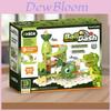 Dinosaur Track Marble Run Building Set With Diy Assembly For Kids Ages 3 To 6