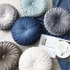 Luxurious Plush Pleated Round Pumpkin Pillow Soft Touch Couch Cushion Floor Decor