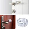 4Pcs Door Stopper Transparen Silicone Door Handle Pad Wall Anti-Collision Buffer Baby Safety Protection Wall Furniture Protector