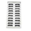 10Pairs False Eyelashes Thick Reusable Synthetic Fiber Naturals Cruelty-Free False Lashes for Daily Life
