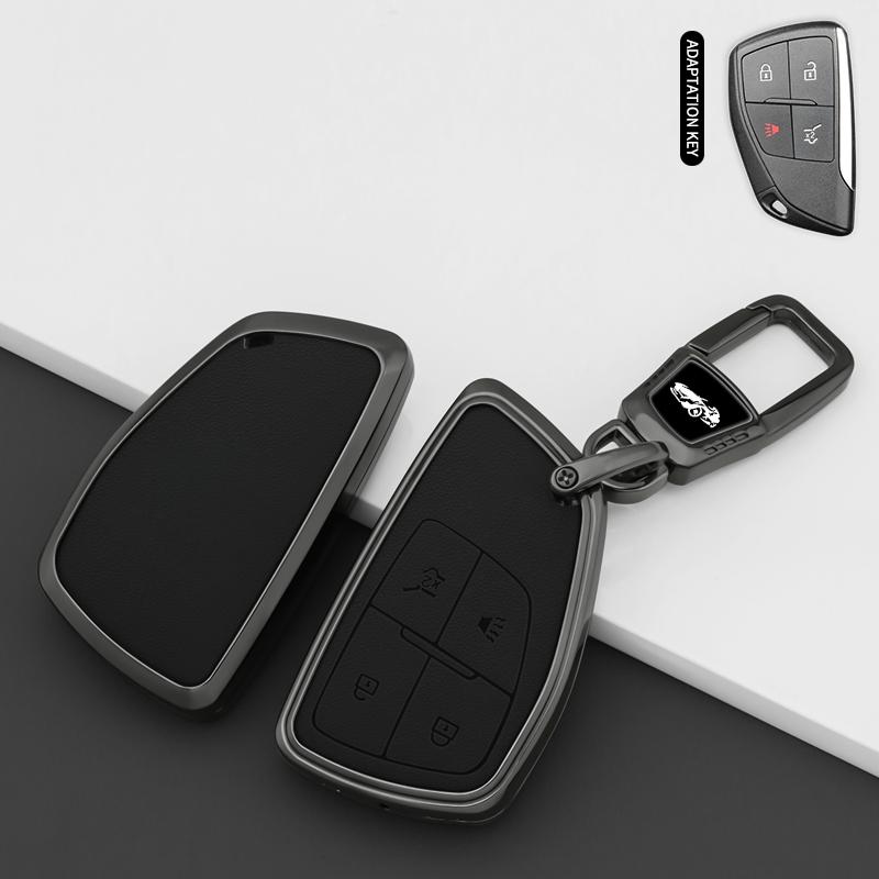 Leather Car Key Case for Chevrolet Tahoe Suburban for GMC Yukon for Buick S Plus Avenir