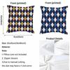 Cushion Cover Nordic Style Natural Linen Pillow Cover Durable Washable Pillowcase For Home Bedroom Sofa P-Rhombus Lattice