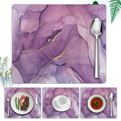 Tovaglietta Stampa Chiara Lino Asciugatura Rapida Creativa Fantasia Tappetino da Tavolo Forniture per Feste