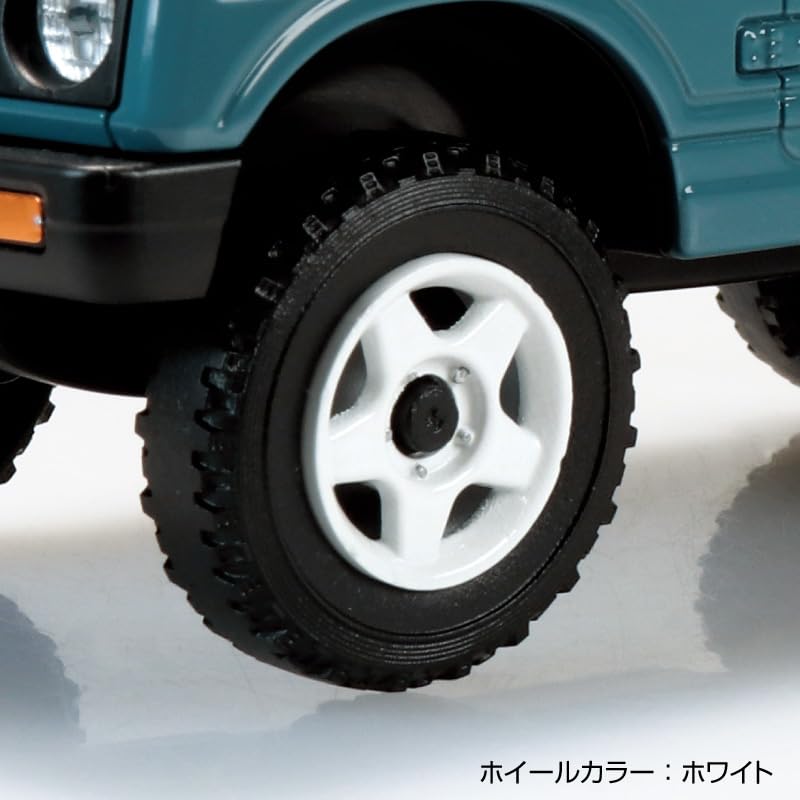 Aoshima Bunka Kyozai Rakupura Snap Kit Suzuki JA11 Jimny Custom Wheels Scale Plastic Model Kit Co., Ltd. (AOSHIMA) No. 18CU-BG (Blue Gray) 1/32