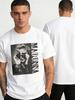Madonna Shirt, Madonna Graphic Tour Charcoal T-shirt
