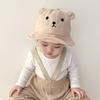Solid Color Baby Bucket Hat Cotton Boys Girls Sunhat Cute Baby Bear Hat  Toddler