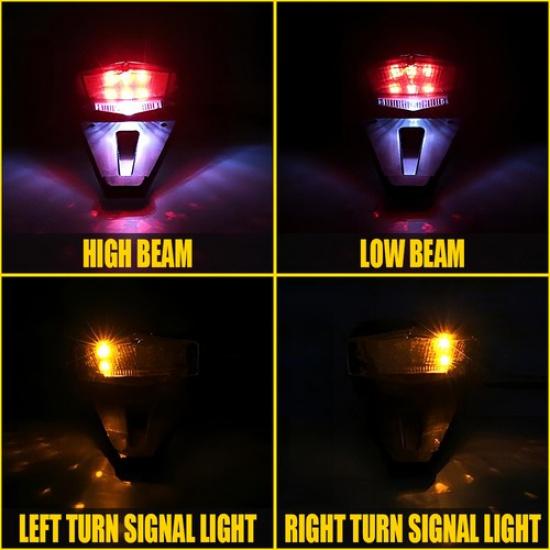 For Yamaha YZ 250 WRX 400 426 450 LED Rear Fender Brake Tail Light Dirt Off-Road