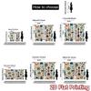 2D FLAT PRINTING 2pcs Curta (easter Decor) Nautical Adventure Design Fashionable Modern Curta Yarn Curta Easter