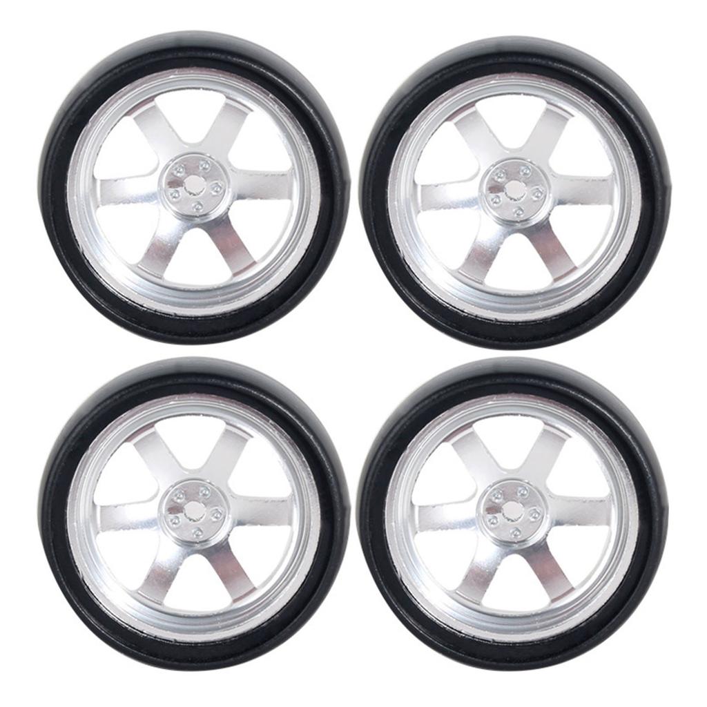 1/18 Remote Control Drift Car Upgrade Tires 4PCS With Metal Rims For Enhanced Control And Stability Driving Experience
