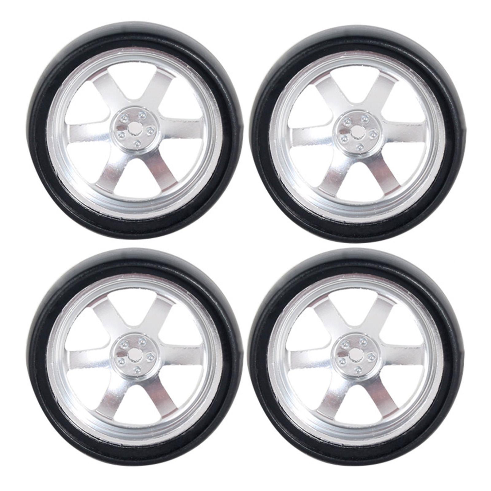 

1/18 Remote Control Drift Car Upgrade Tires 4PCS With Metal Rims For Enhanced Control And Stability Driving Experience C