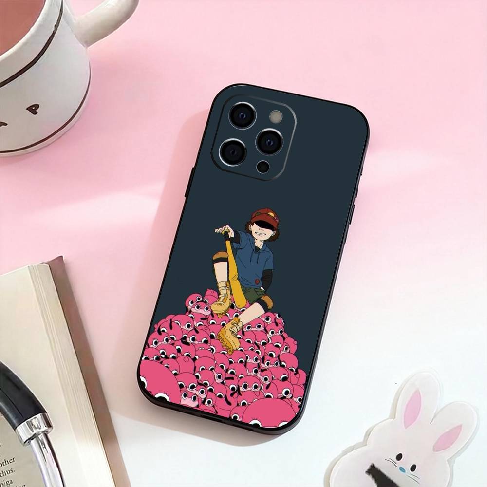 Anime Paranoia A-Agent  Phone Case For iPhone 17,16,15,14,13,12,11 Plus,Pro Max,Soft Silicone Black Cover