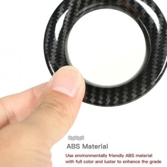 For Dodge Durango 2011- Carbon Fiber Rear Tailgate Light Lamp Cover Trim 2P