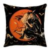 New Halloween Series Pillows Ghost Witch Linen Material Halloween Sofa Bedroom Decoration