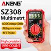 ANENG SZ308 Digital Multimeter Meter Meter Electrician LCD Backlight Ohm Square Wave Test Tools Current Voltage Resistance AC/DC