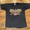 1988 Harley-Davidson Distressed Grunge Faded Vintage VTG Eagle Houston T-Shirt