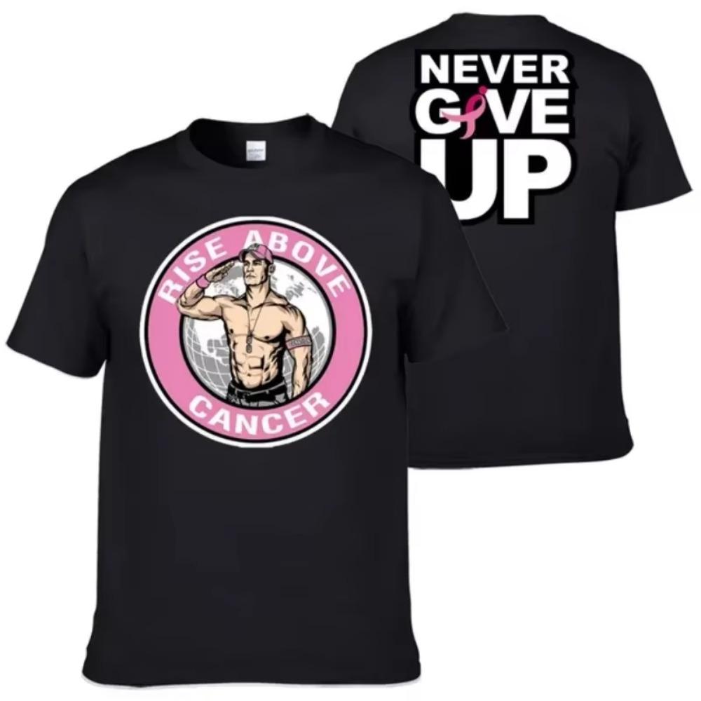 

Мужские и женские модные футболки с принтом Мужские и женские модные рубашки WWE Джон Сина Победа в этот день Лето Новинка XL чёрный