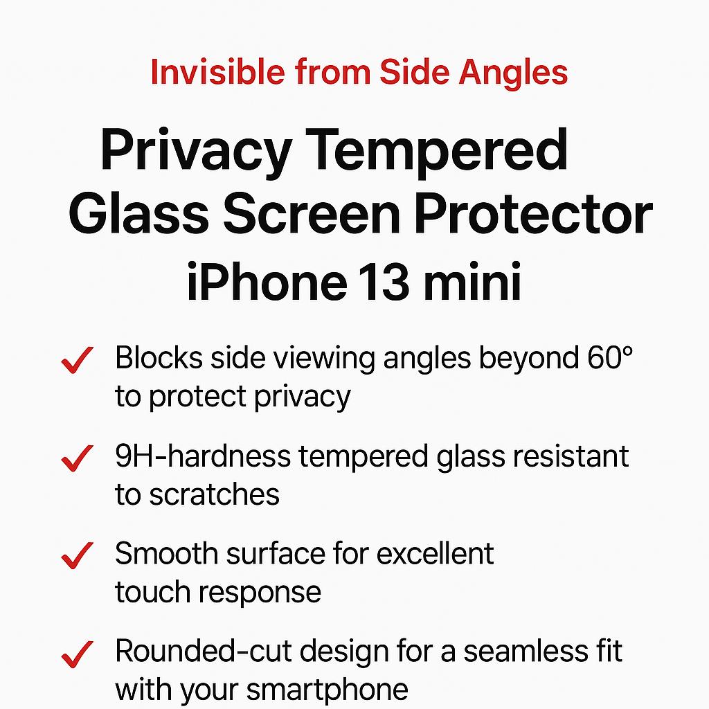 Made In Korea Daiso iPhone 13 Mini Privacy Screen Protector