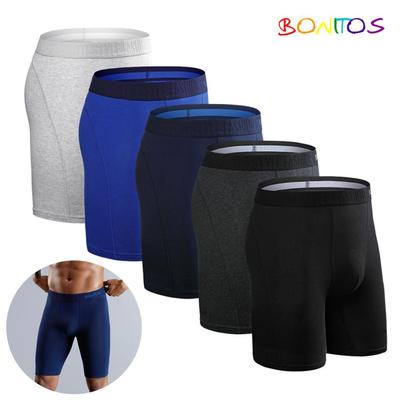 5pcs Pack Long Men's Panties Brand Sport Men Boxers Sexy Underwear for Man Boxer Natural Cotton Long Leg Men Underpants