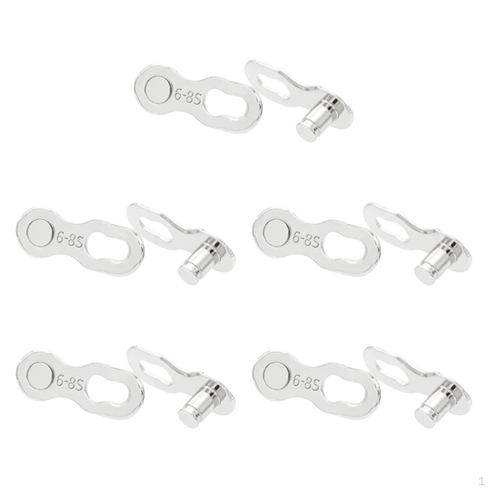 5 пар соединителей звеньев велосипедной цепи Аксессуары Профессиональная долговечность Легко установить Премиум 6 7 8 Speed