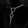 Gothic Steel Chain Necklace With Cross Link For Womens Daily Wear